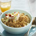 Apple Cinnamon Oatmeal with an Egg Boost